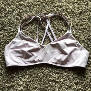 Light Purple Athleta Unlined Bikini Top XL